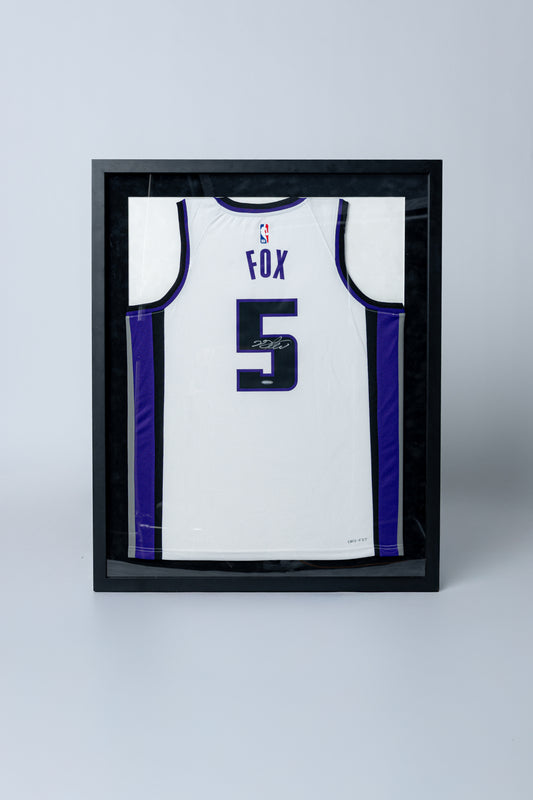 Framed Autographed 2023-24 Fox Jersey